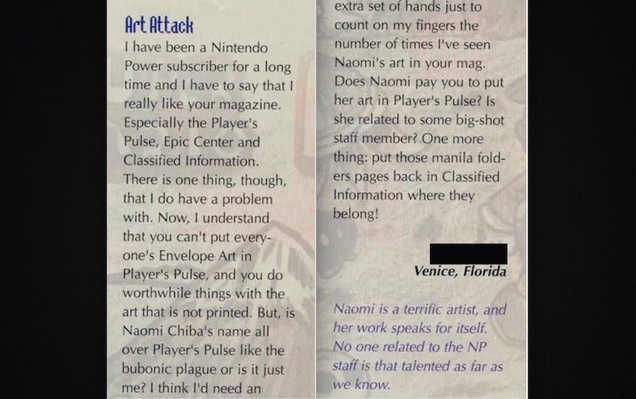 Illustration for article titled Back In The '90s, Nintendo Power Helped A Shy Fan Show Her Envelope Art To The World